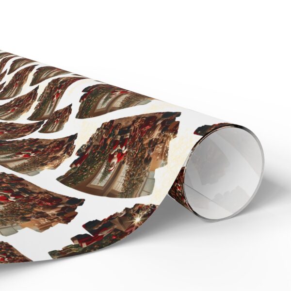 Black Santa Christmas  Livingroom Wrapping Paper - Image 12