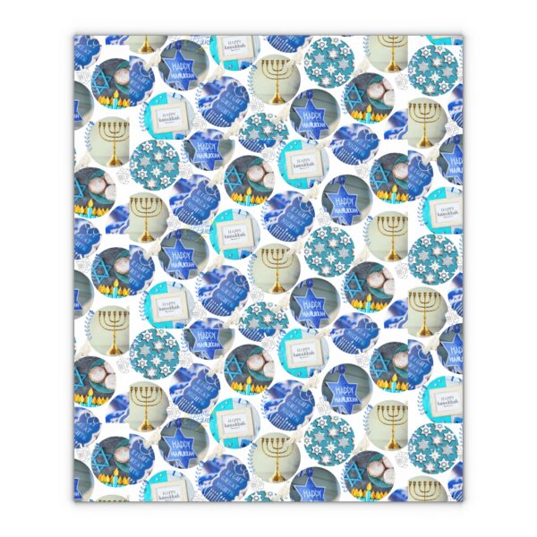 Hanukkah Gift Wrapping Paper: Elegant Patterns for the Festival of Lights - Image 4