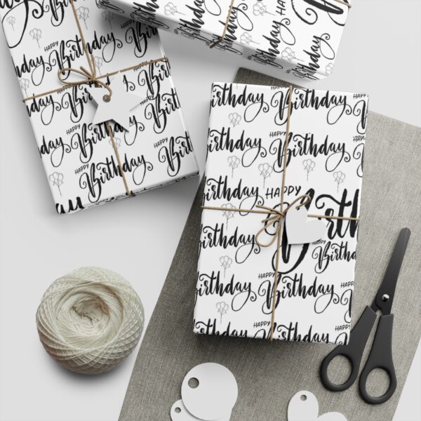 Happy Birthday Gift Wrapping Paper - Image 4