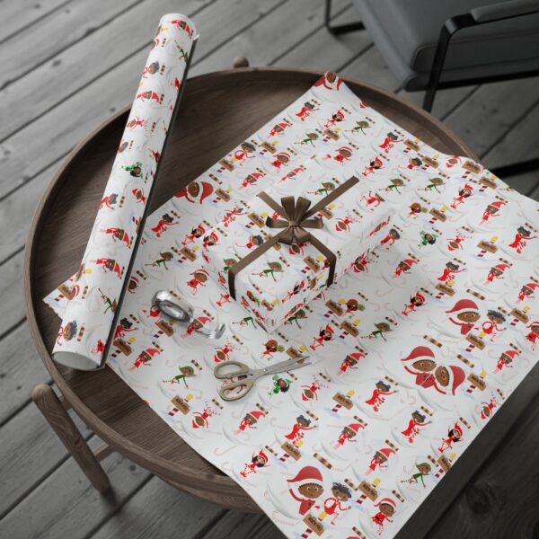 Santa's Little Helpers Christmas Gift Wrapping Paper