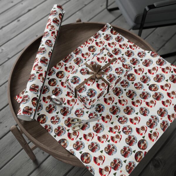 Santa Christmas with Mrs. Santa Gift Wrapping Paper - Image 10