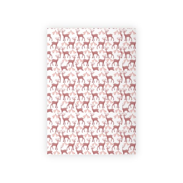 Pink Reindeer Christmas Gift Wrapping Paper - Image 10