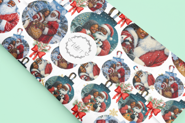 Celebrate the holidays with more than just beautiful gifts—embrace inclusion and festive cheer. This wrapping paper brings a heartfelt, personal touch to every present, making it ideal for family gatherings, gift exchanges, or corporate gifting with a purpose.